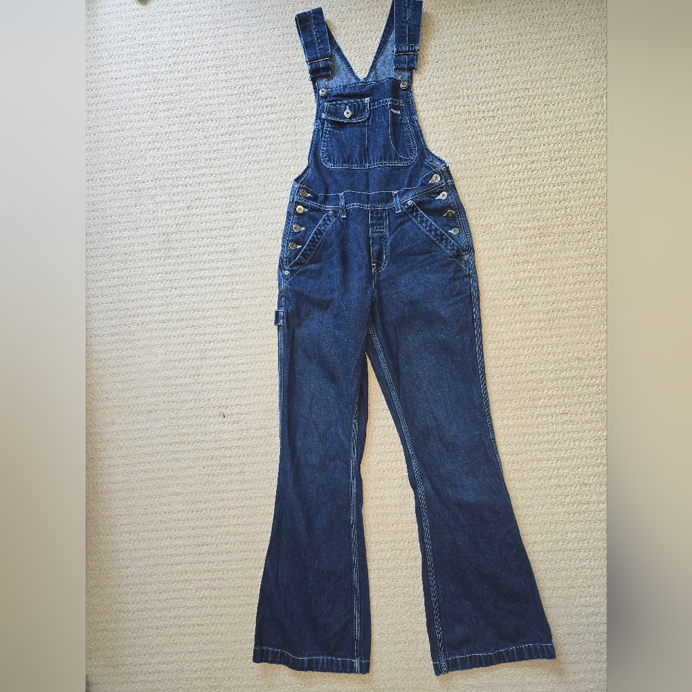 Dark Blue Denim Overalls - Women's Jeans Overalls